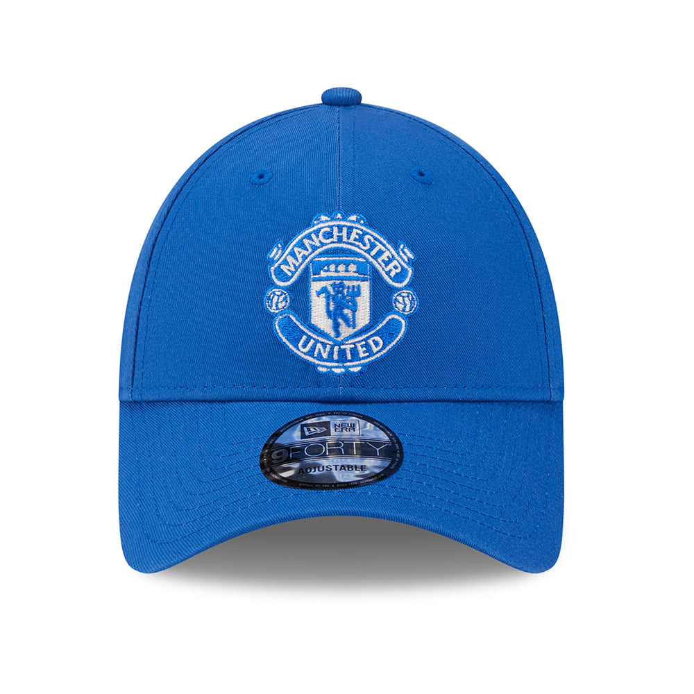 Gorra de béisbol 9FORTY Seasonal Manchester United FC de New Era - Azul Celeste