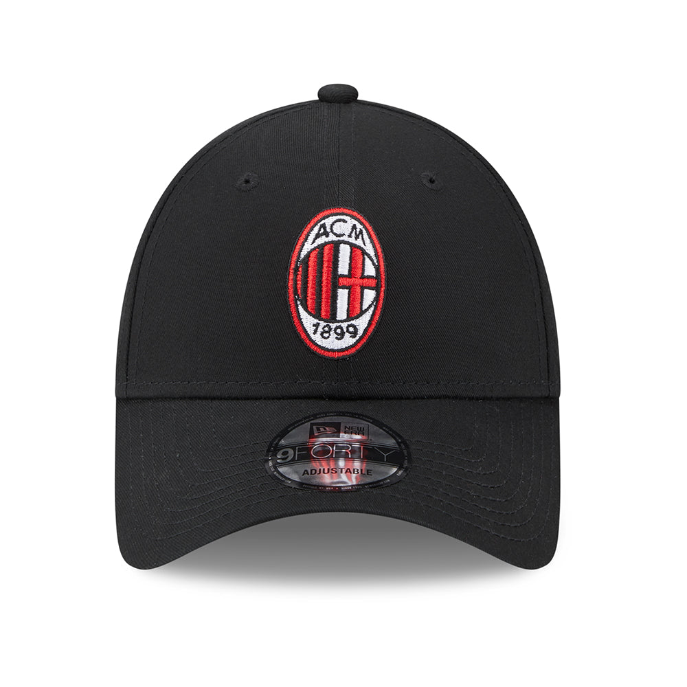 Gorra de béisbol 9FORTY Core AC Milan de New Era - Negro