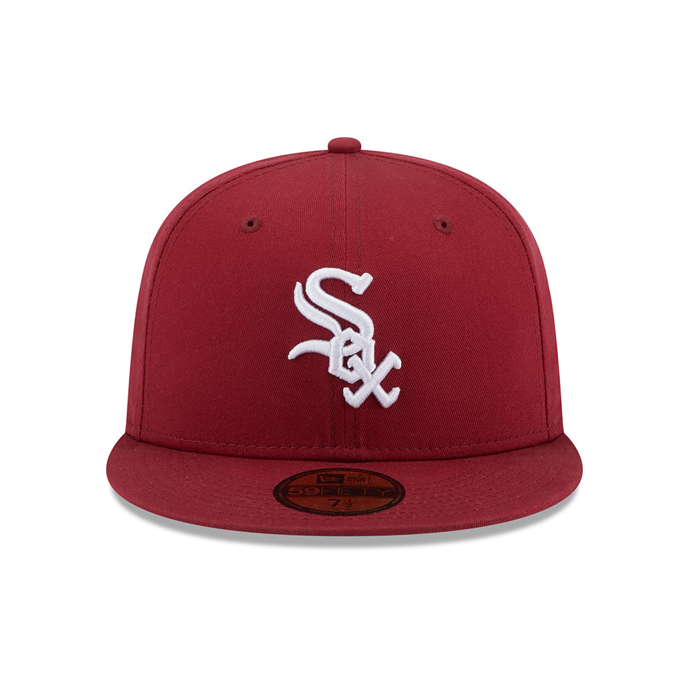 Gorra de béisbol 59FIFTY MLB League Essential Chicago White Sox de New Era - Cardenal-Blanco