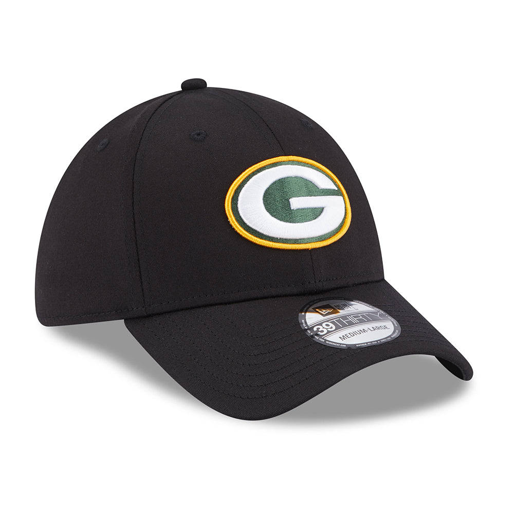 Gorra de béisbol 39THIRTY NFL Comfort Green Bay Packers de New Era - Negro