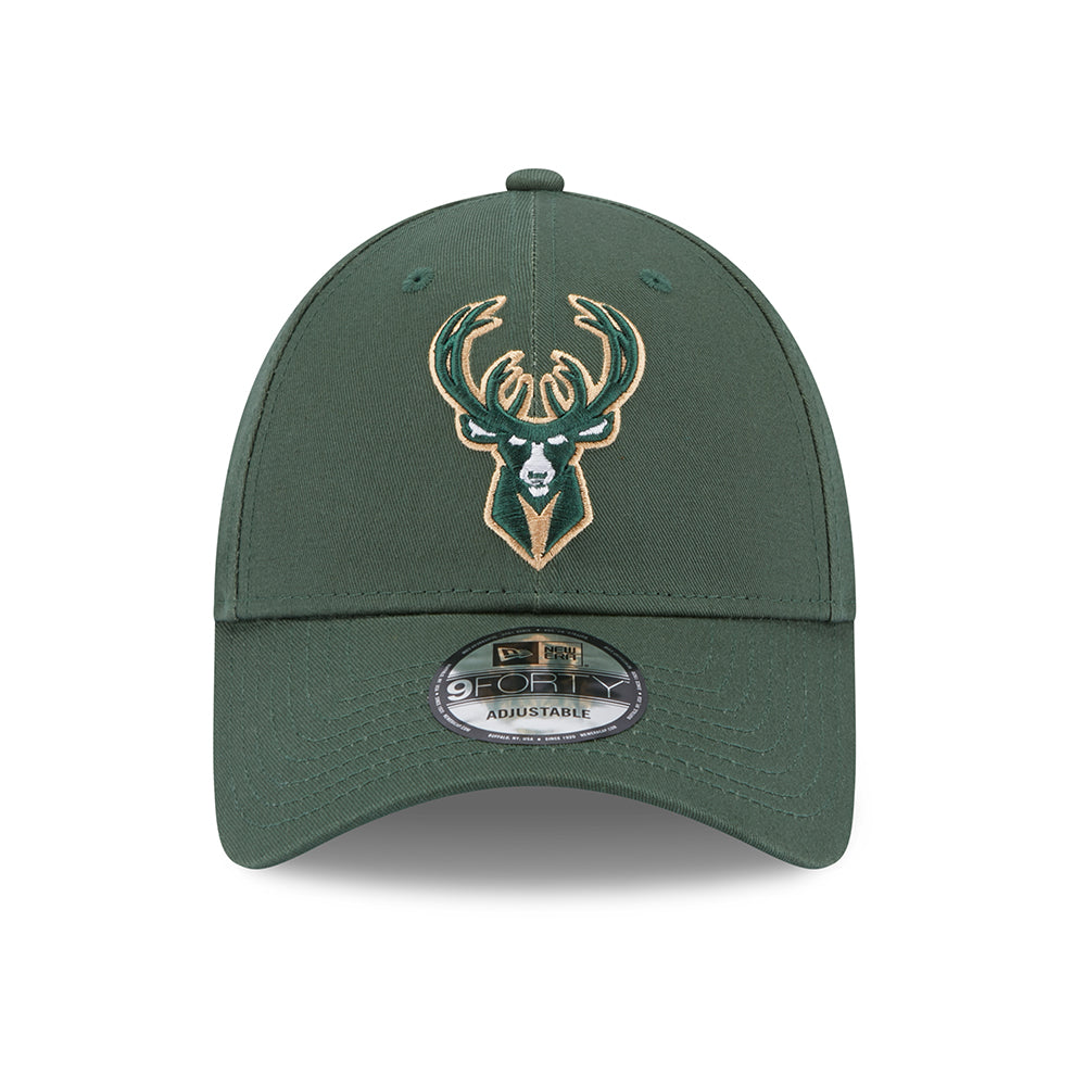 Gorra de béisbol 9FORTY NBA Team Side Patch Milwaukee Bucks de New Era - Verde