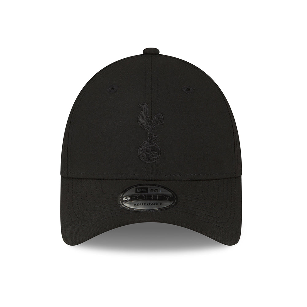 Gorra de béisbol 9FORTY Repreve Tottenham Hotspur FC de New Era - Negro sobre Negro