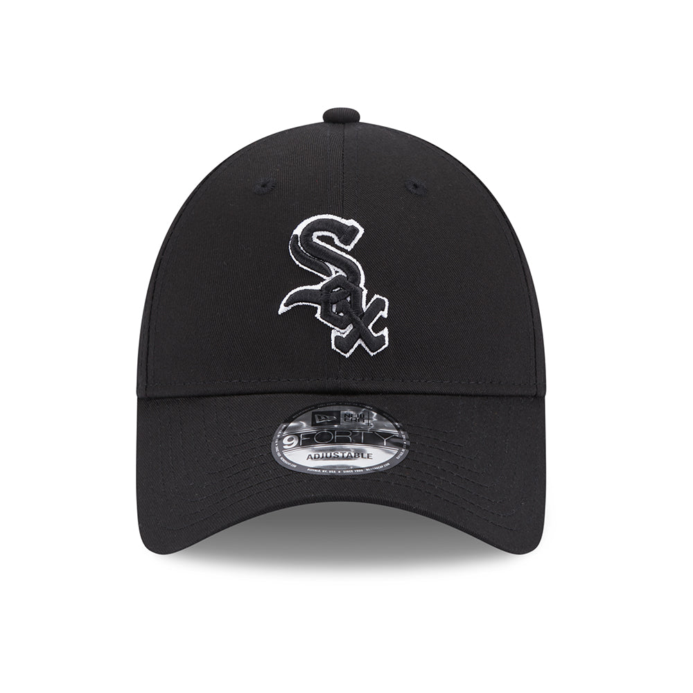 Gorra de béisbol 9FORTY MLB Team Outline Chicago White Sox de New Era - Negro-Blanco