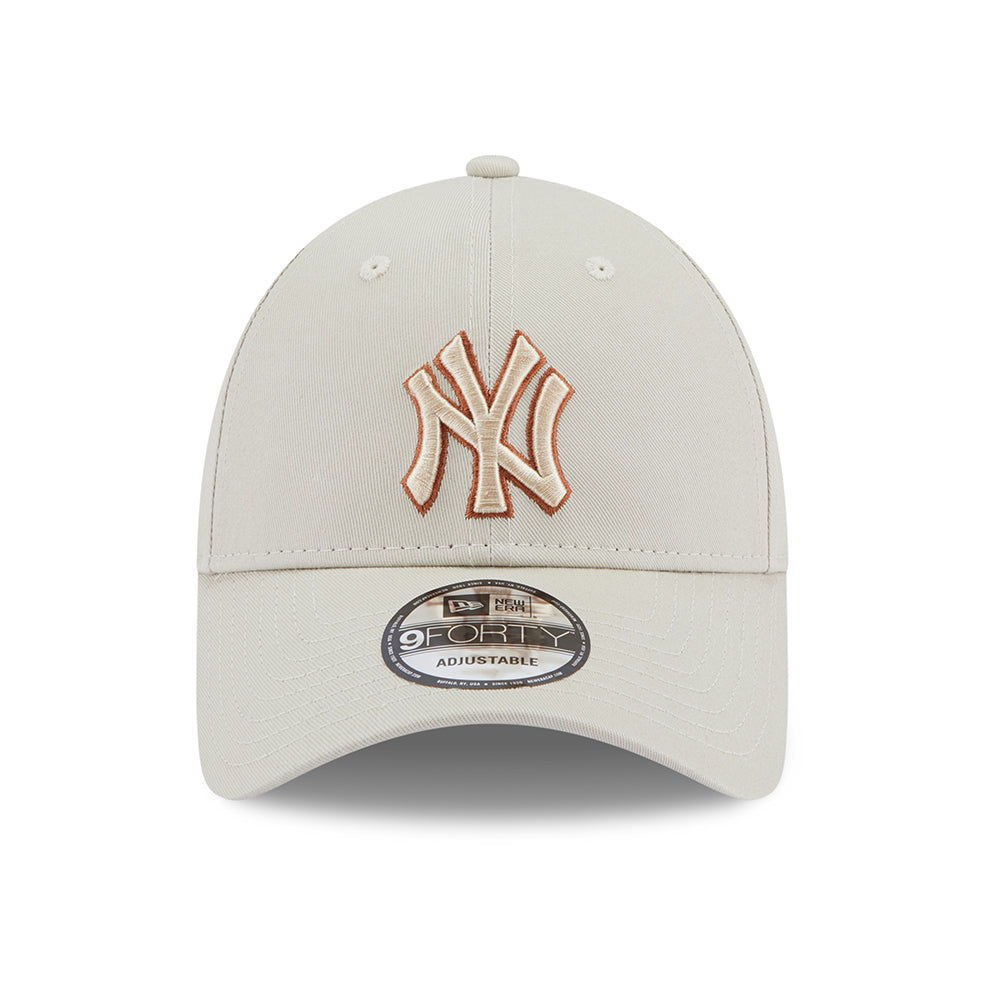 Gorra de béisbol 9FORTY MLB Team Outline New York Yankees de New Era - Piedra-Caramelo