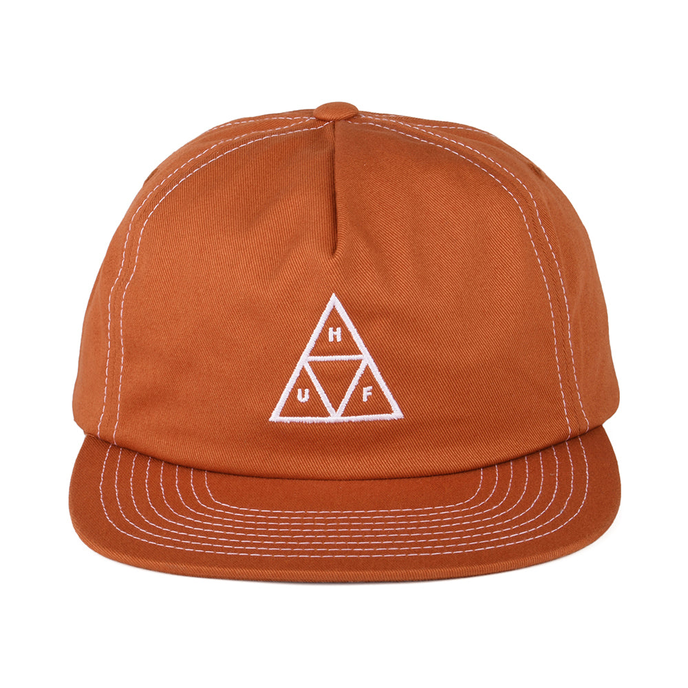 Gorra Snapback Triple Triangle sin estructurar de HUF - Camel-Blanco