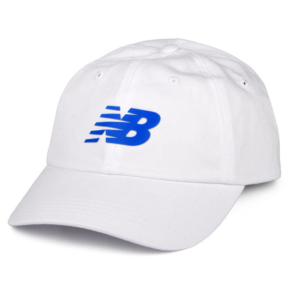 Gorra Snapback visera curvada de New Balance - Blanco-Azul