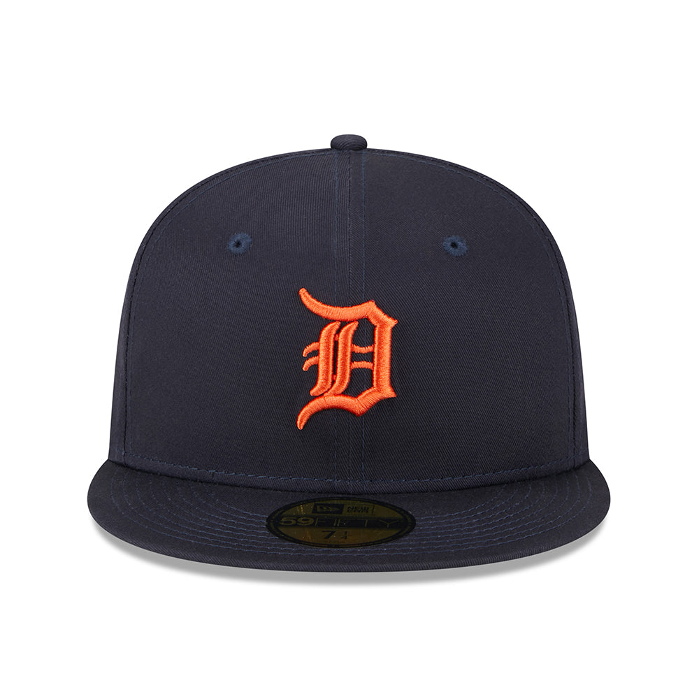 Gorra de béisbol 59FIFTY MLB League Essential Detroit Tigers de New Era - Azul Marino-Naranja