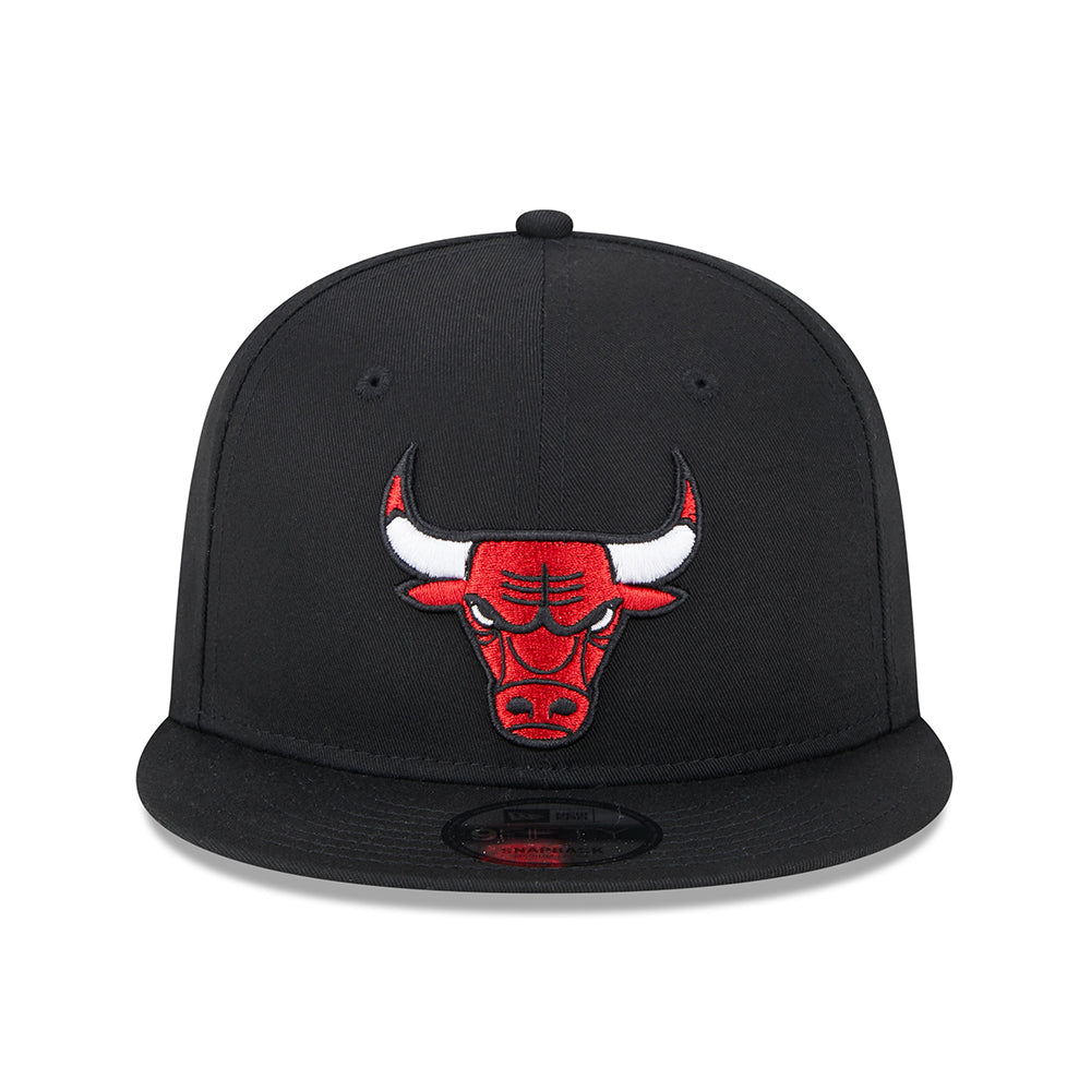 Gorra ajustable 9FIFTY NBA Metallic Chicago Bulls de New Era - Negro