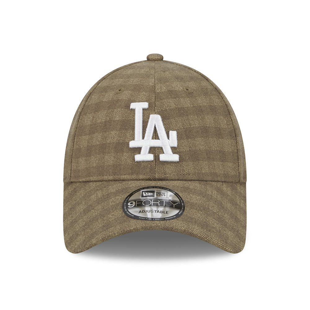 Gorra de béisbol 9FORTY MLB Flannel L.A. Dodgers de New Era - Camel-Blanco