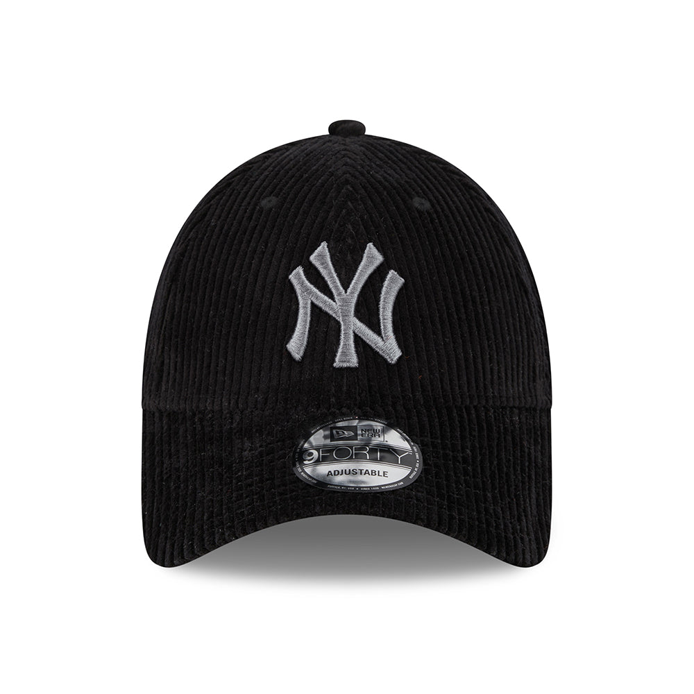 Gorra de béisbol 9FORTY MLB Wide Cord New York Yankees de New Era - Negro-Gris