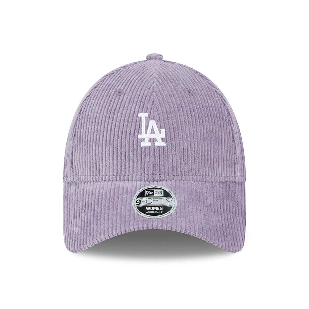 Gorra de béisbol mujeres 9FORTY MLB Cord L.A. Dodgers de New Era - Morado