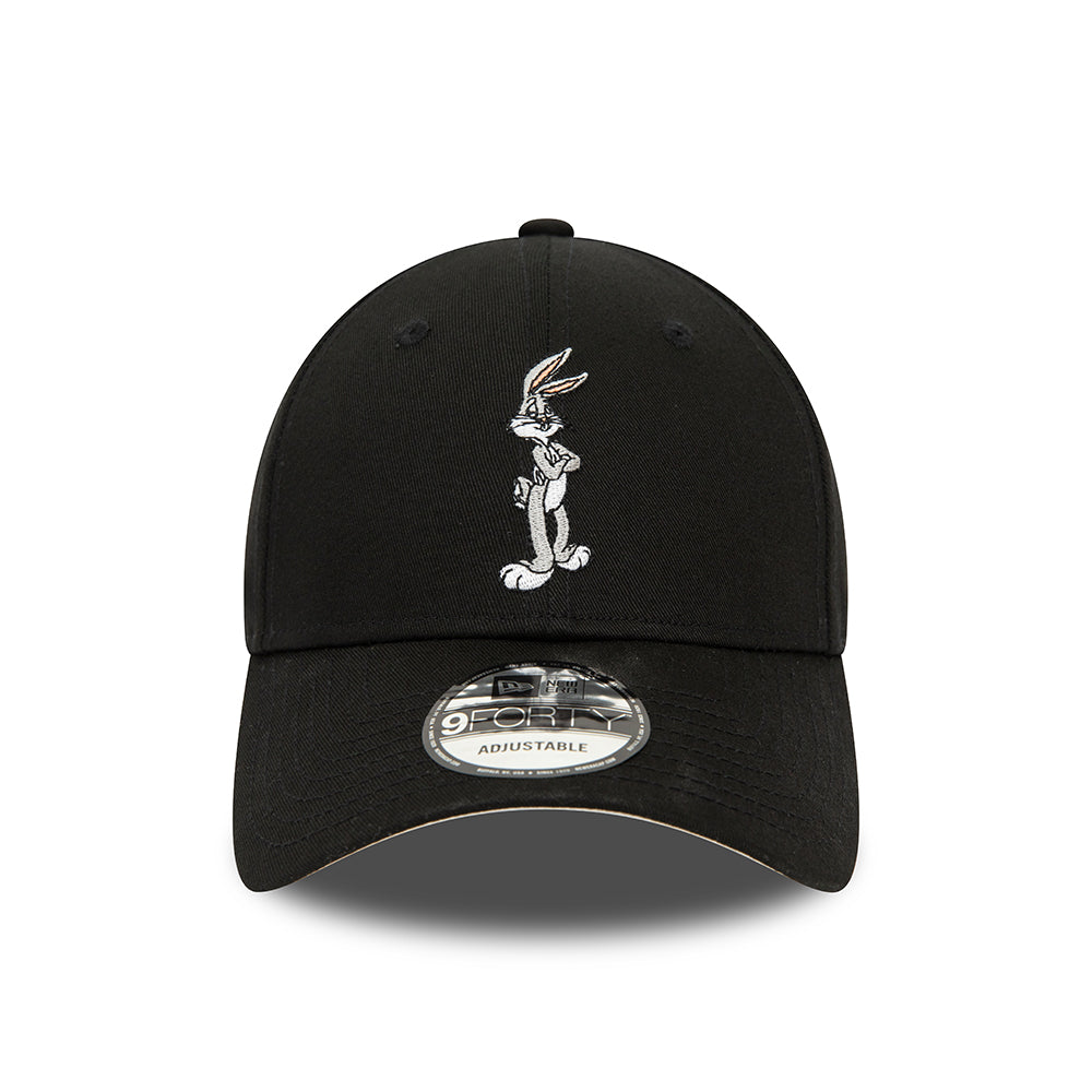 Gorra de béisbol 9FORTY Looney Tunes Character Bugs Bunny de New Era - Negro