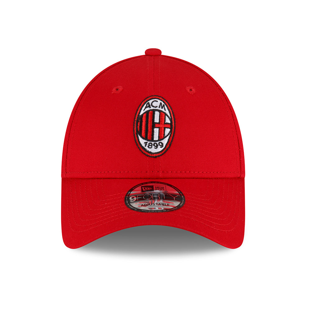 Gorra de béisbol 9FORTY Core AC Milan de New Era - Escarlata