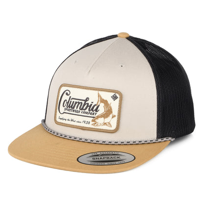 Gorra Trucker visera plana de Columbia - Piedra-Camel-Antracita