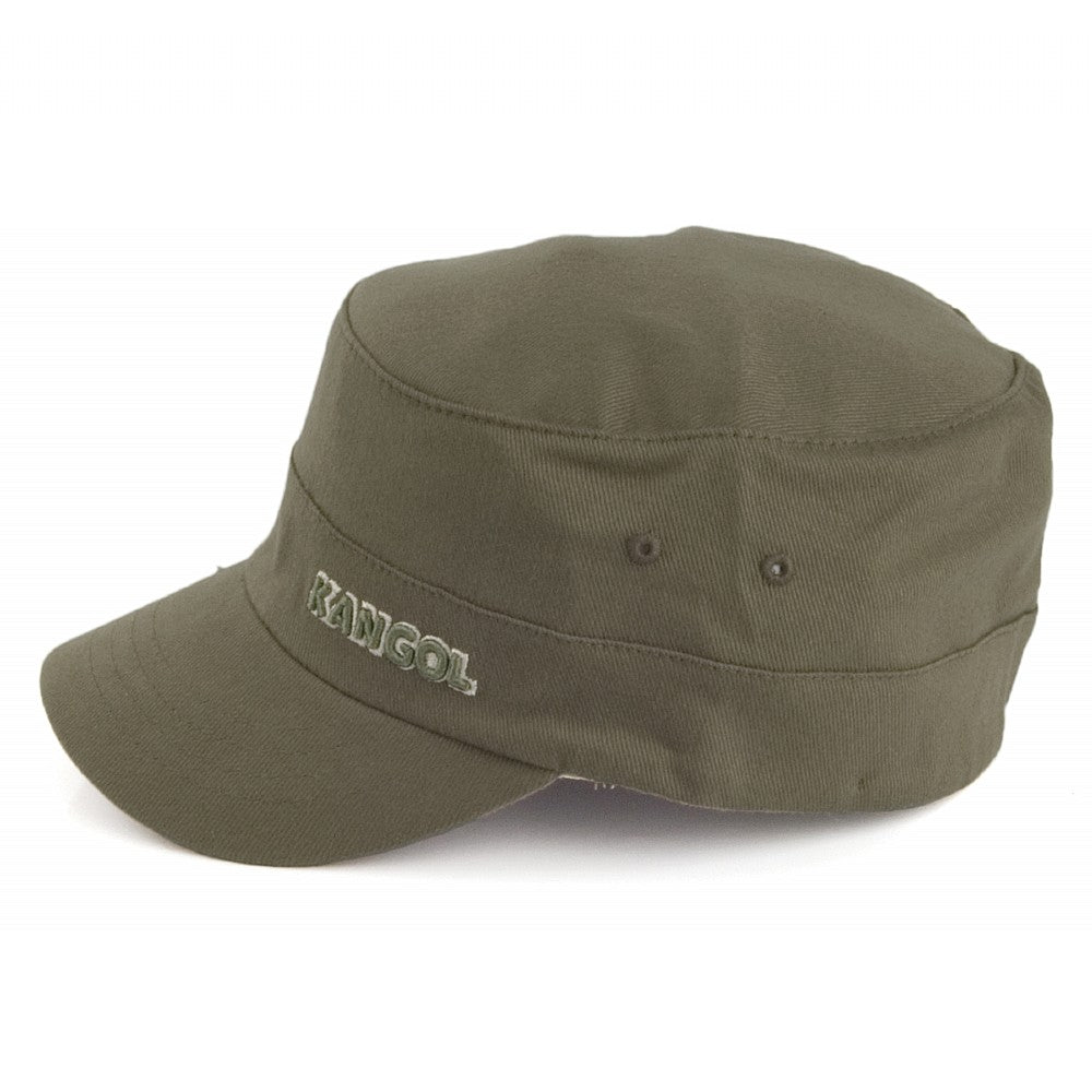 Gorra militar de sarga de algodón de Kangol - Verde