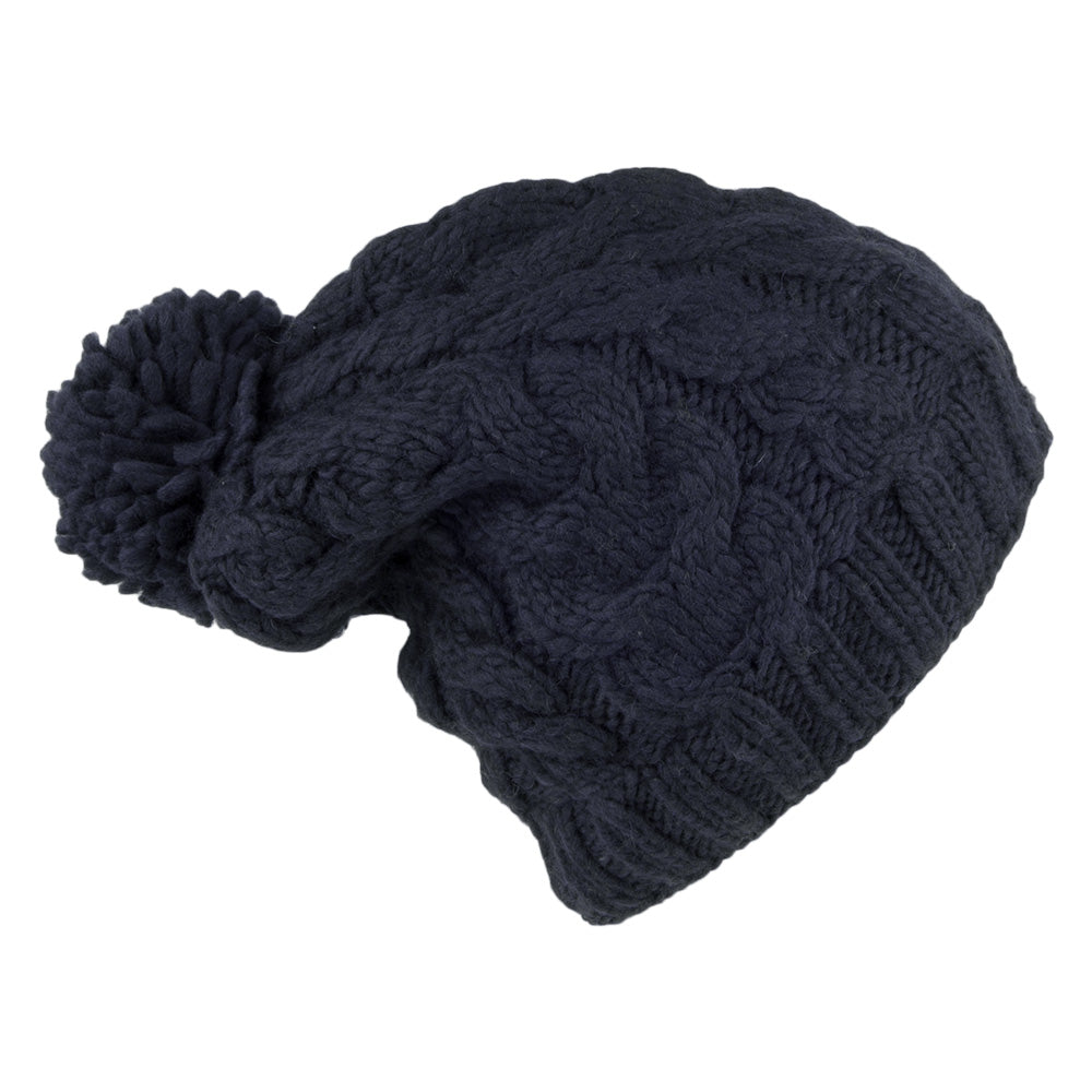 Gorro con pompón Oversized de Kusan - Azul Marino