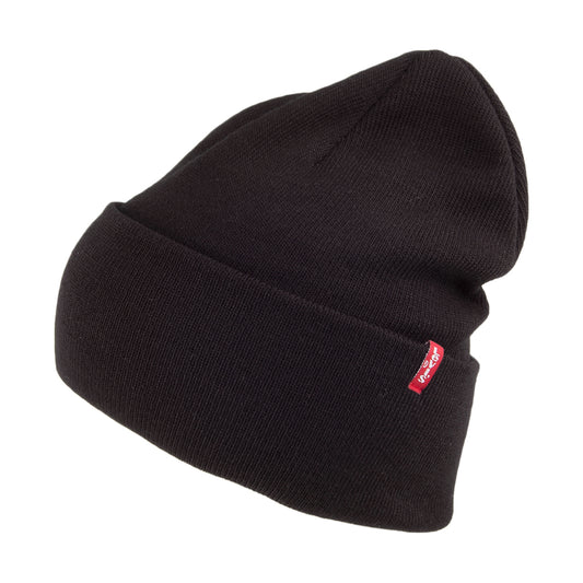 Gorro Beanie New Slouchy con etiqueta roja de Levi's - Negro