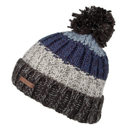 Gorro con pompón Wilhelm de Barts - Antracita-Azul