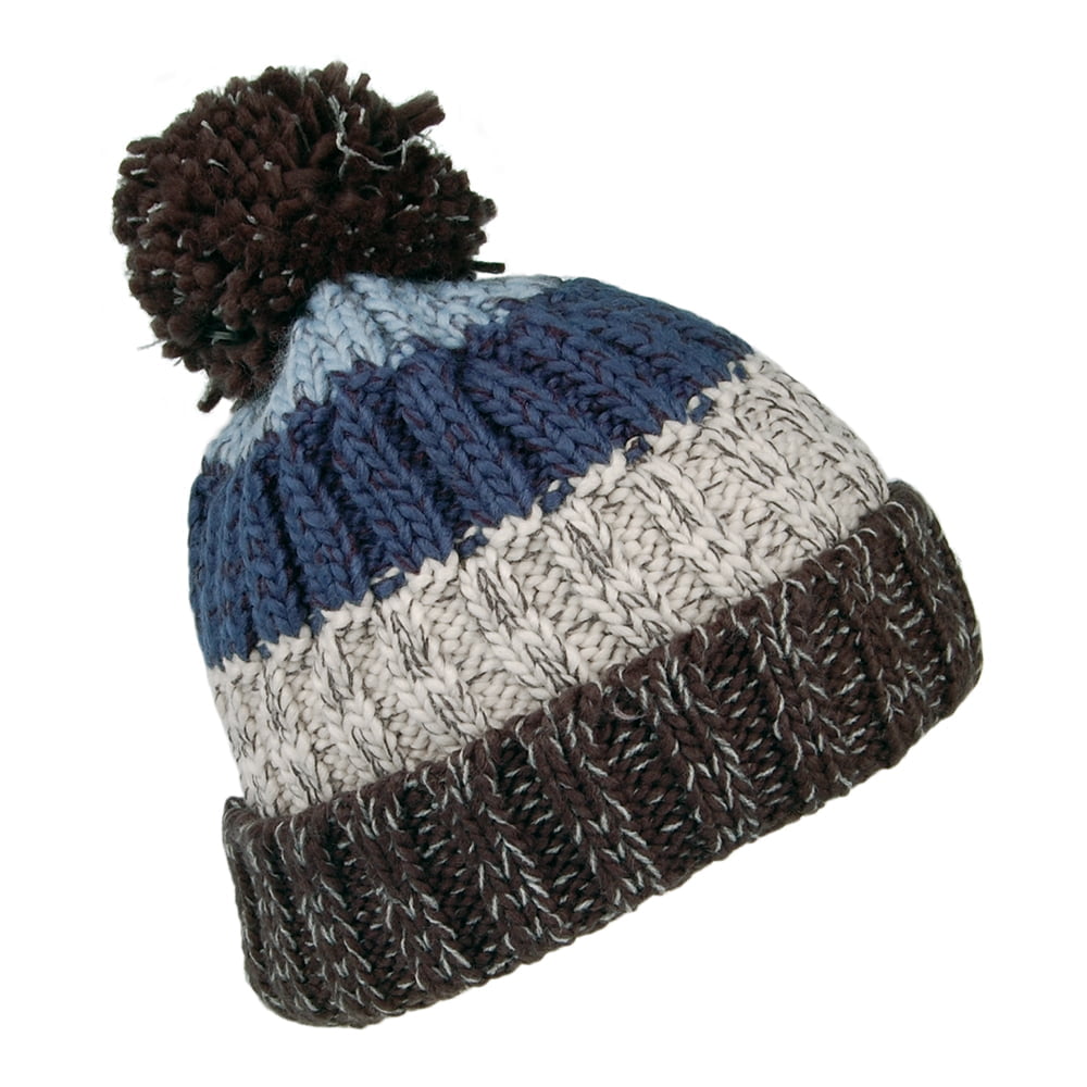 Gorro con pompón Wilhelm de Barts - Antracita-Azul