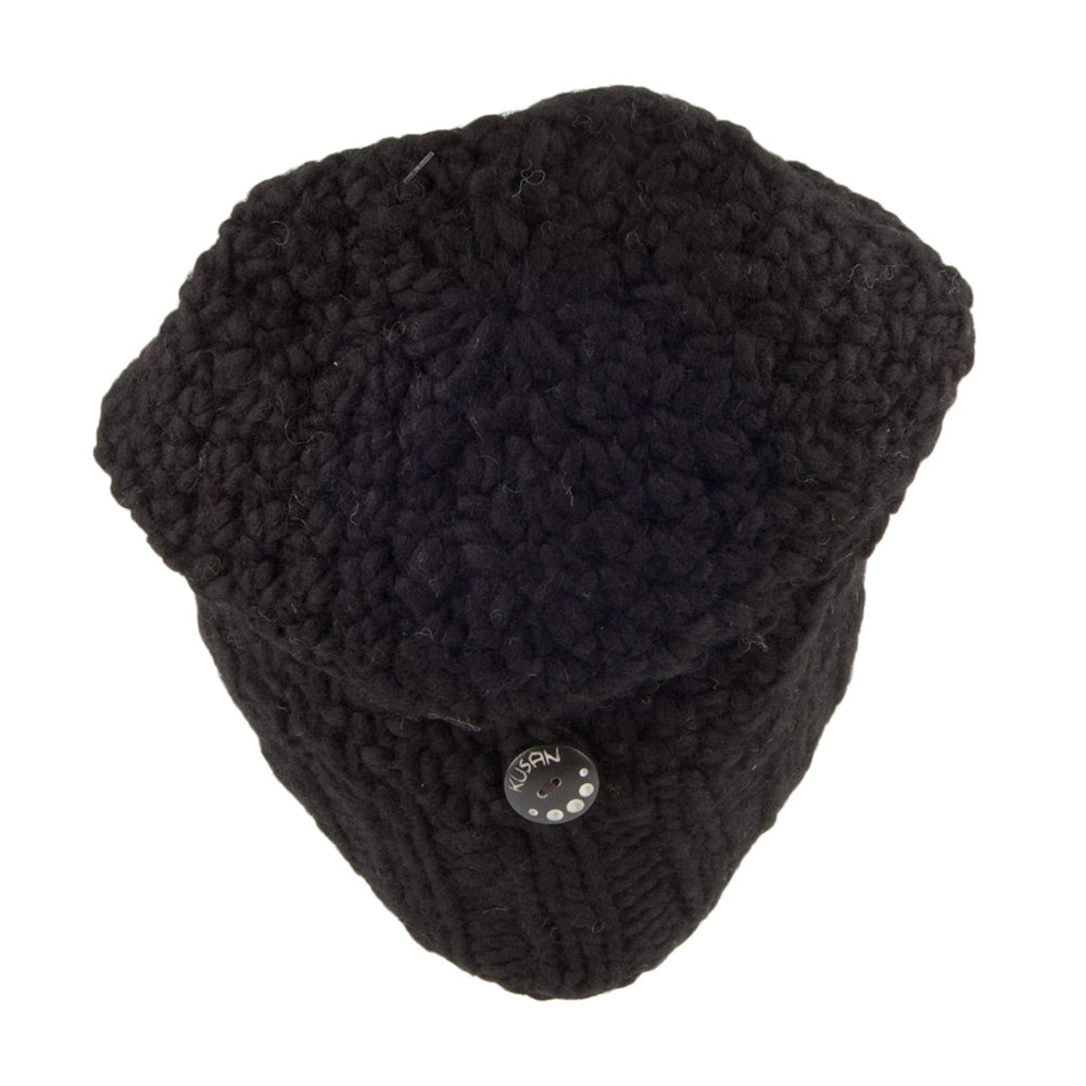 Gorro Beanie Button Down de Kusan - Negro