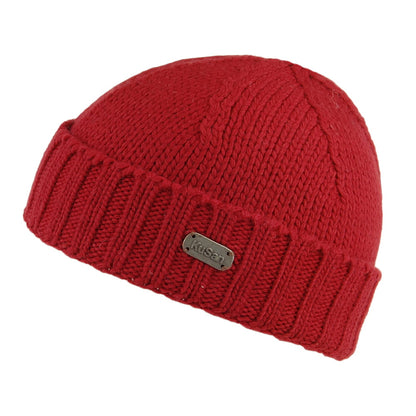 Gorro Beanie de lana merino de Kusan - Rojo