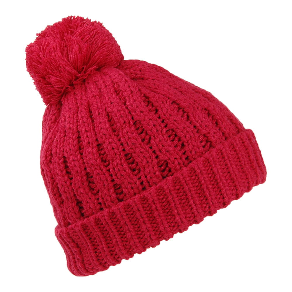 Gorro con pompón Good Vibes de Billabong - Rojo Cardenal