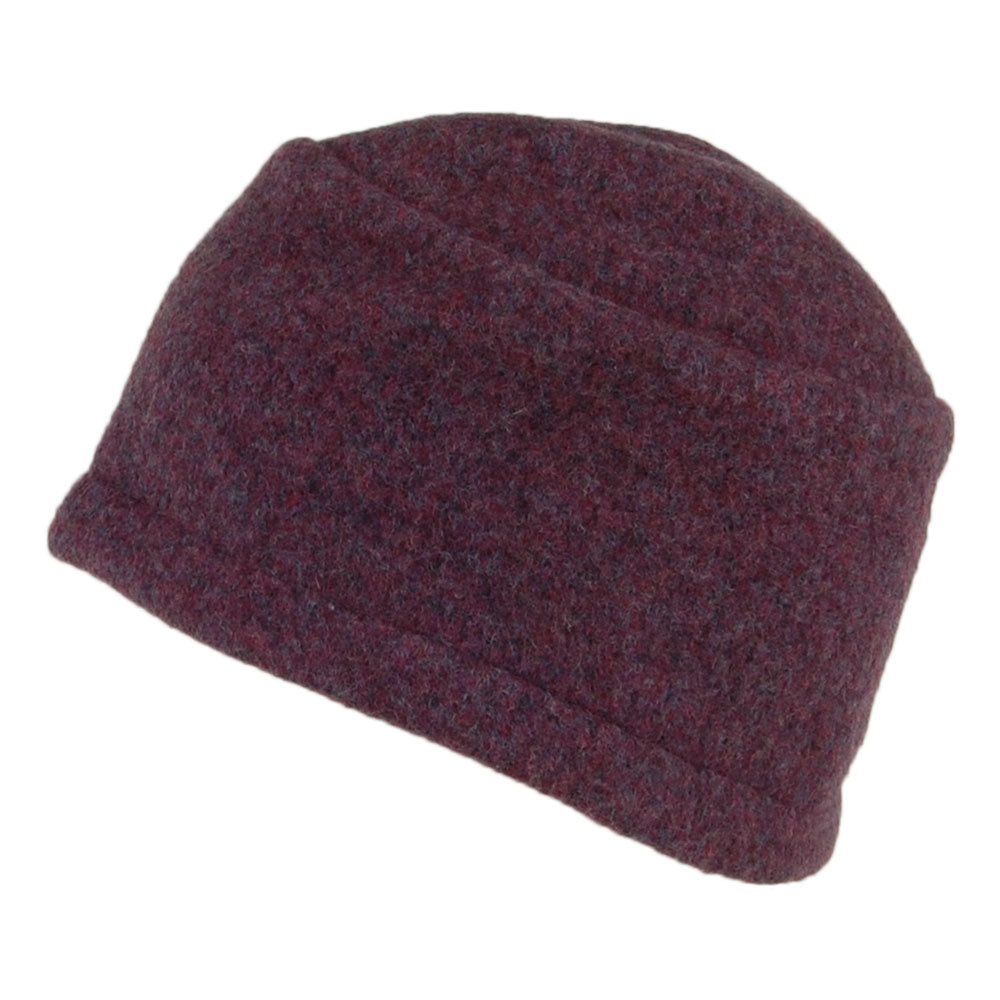 Gorro Beanie Invierno Pull on con prendedor de Seeberger - Malva