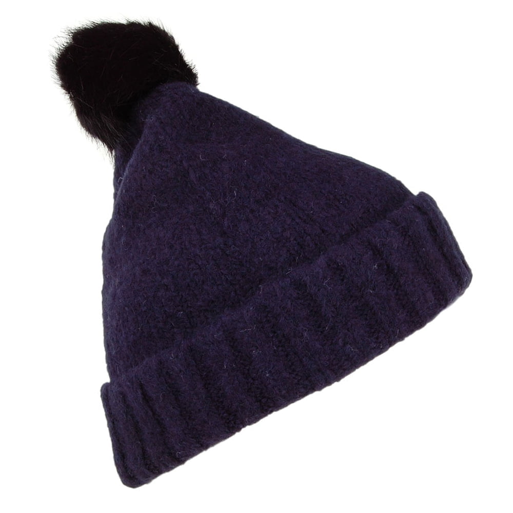 Gorro con pompón Snugwell de Joules - Azul Marino