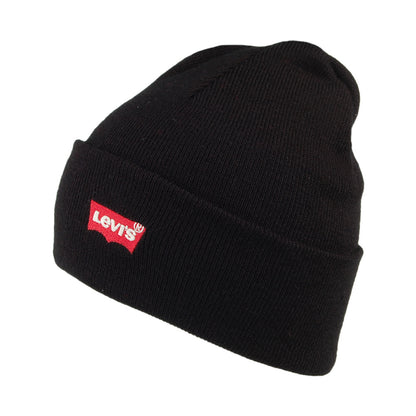 Gorro Beanie Red Batwing Embroidery Slouchy de Levi's - Negro