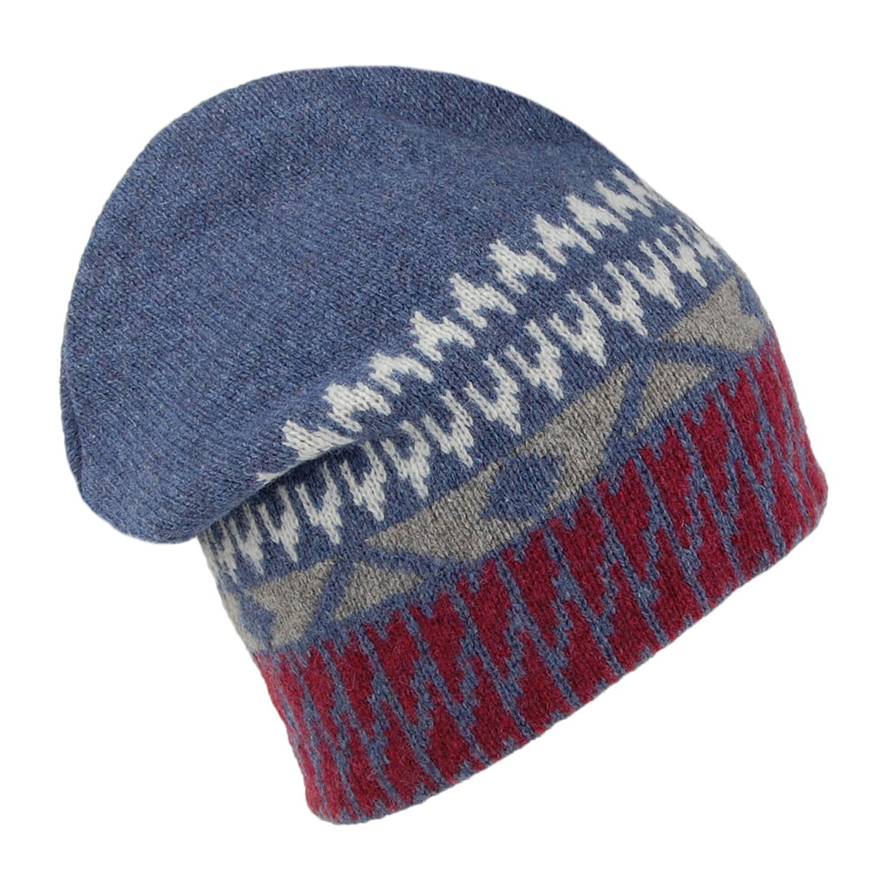 Gorro Beanie Backslide de lana reciclada de Patagonia - Mezcla de Azules