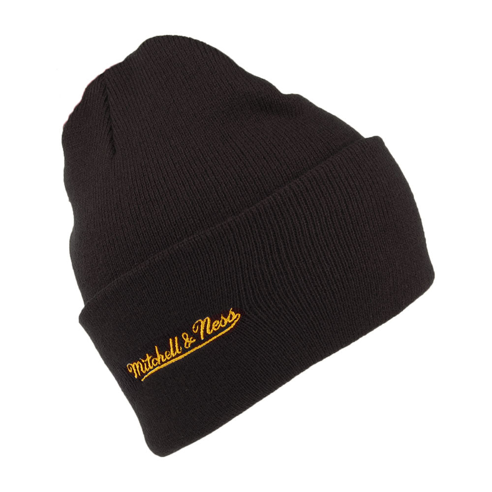 Gorro Beanie NBA Team Logo Cuff Knit L.A. Lakers de Mitchell & Ness - Negro