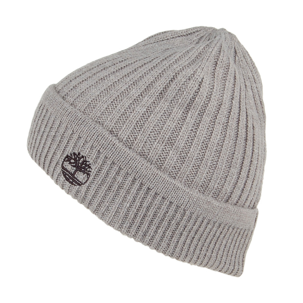 Gorro Beanie punto acanalado de Timberland - Gris Claro