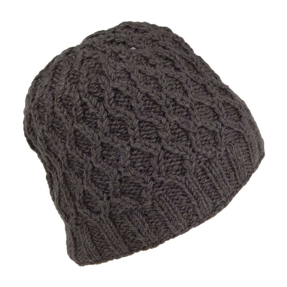 Gorro Beanie Brooklyn de punto cable de Kusan - Antracita