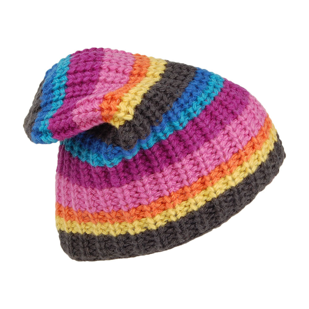 Gorro Beanie Cardi Flexible de Kusan - Gris-Rosa