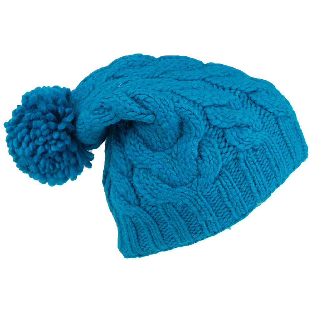 Gorro con pompón Oversized de Kusan - Turquesa