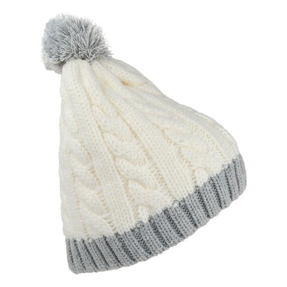 Gorro con Pompón Two Toned de Adidas - Blanco-Gris