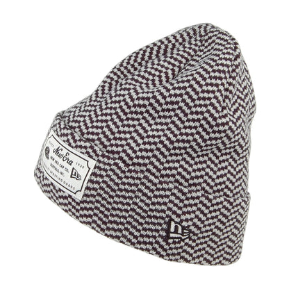 Gorro Beanie Heritage Cuffed de New Era - Azul Marino-Blanco