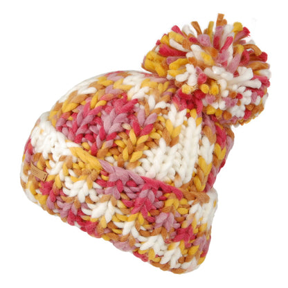 Gorro con pompón Emmaz Oversized de Barts - Amarillo-Rosa