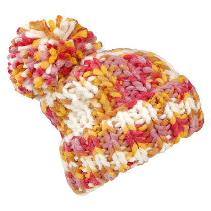 Gorro con pompón Emmaz Oversized de Barts - Amarillo-Rosa