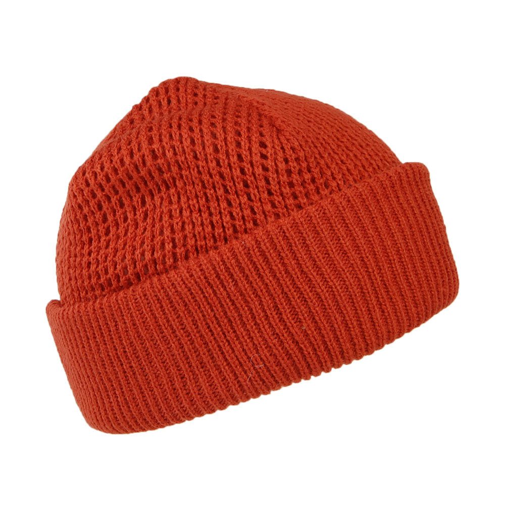 Gorro Beanie Adas con vuelta punto gofre de Barts - Rojo Óxido