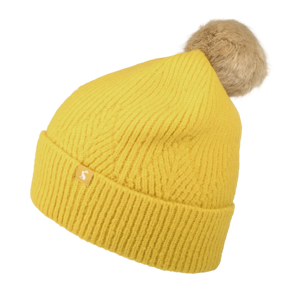 Gorro con pompón Thurley de Joules - Mostaza