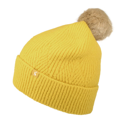 Gorro con pompón Thurley de Joules - Mostaza