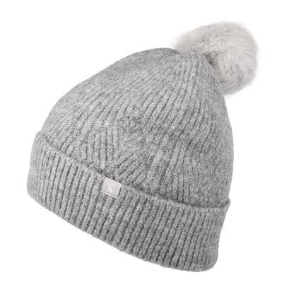 Gorro con pompón Thurley de Joules - Gris Claro