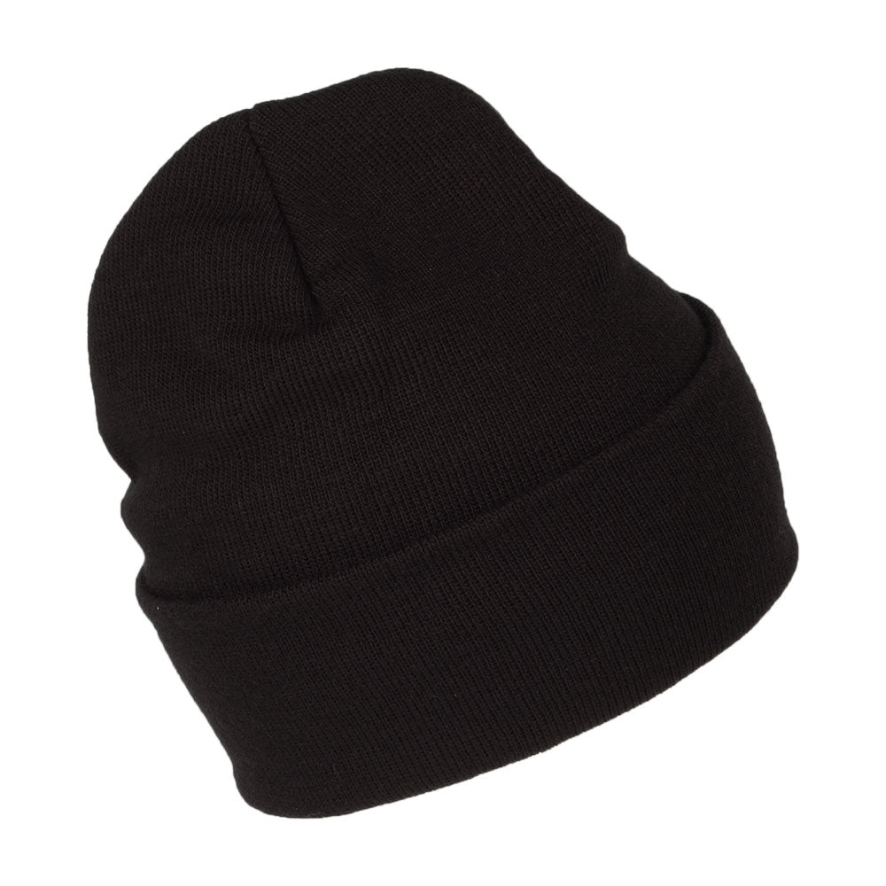 Gorro Beanie Smaller Serif Logo con vuelta de Levi's - Negro