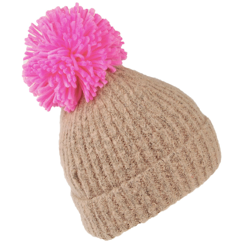 Gorro con pompón Big Pom de Levi's - Arena-Rosa