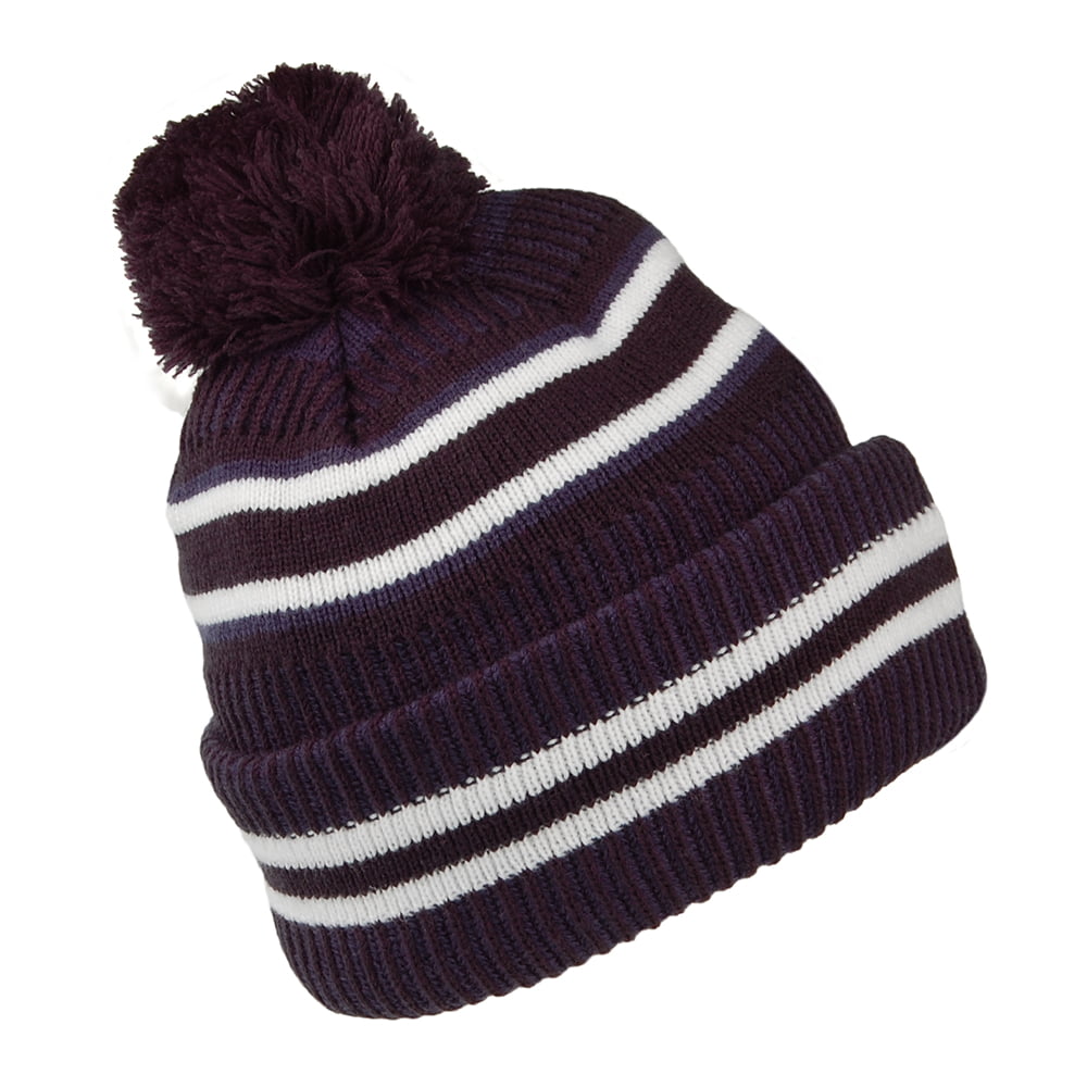 Gorro con pompón con vuelta Jake Knit Tottenham Hotspur FC de New Era - Azul Marino-Blanco