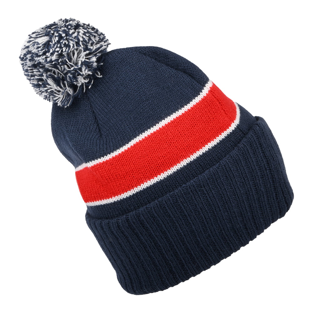 Gorro con pompón Utility Stripe de Nike SB - Azul-Rojo