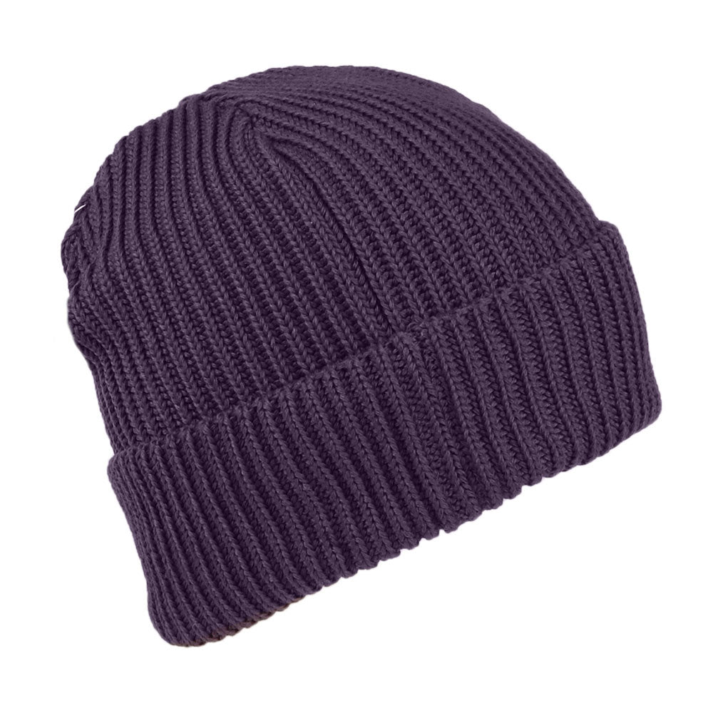 Gorro Beanie Fishermans con vuelta de Patagonia - Morado