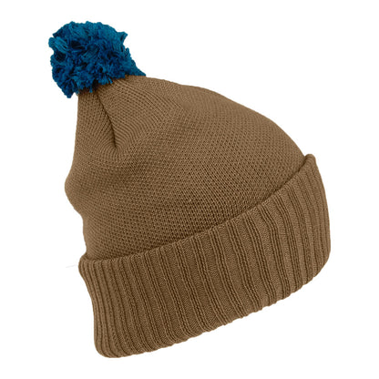 Gorro con pompón Line Logo Powder Town de Patagonia - Marrón