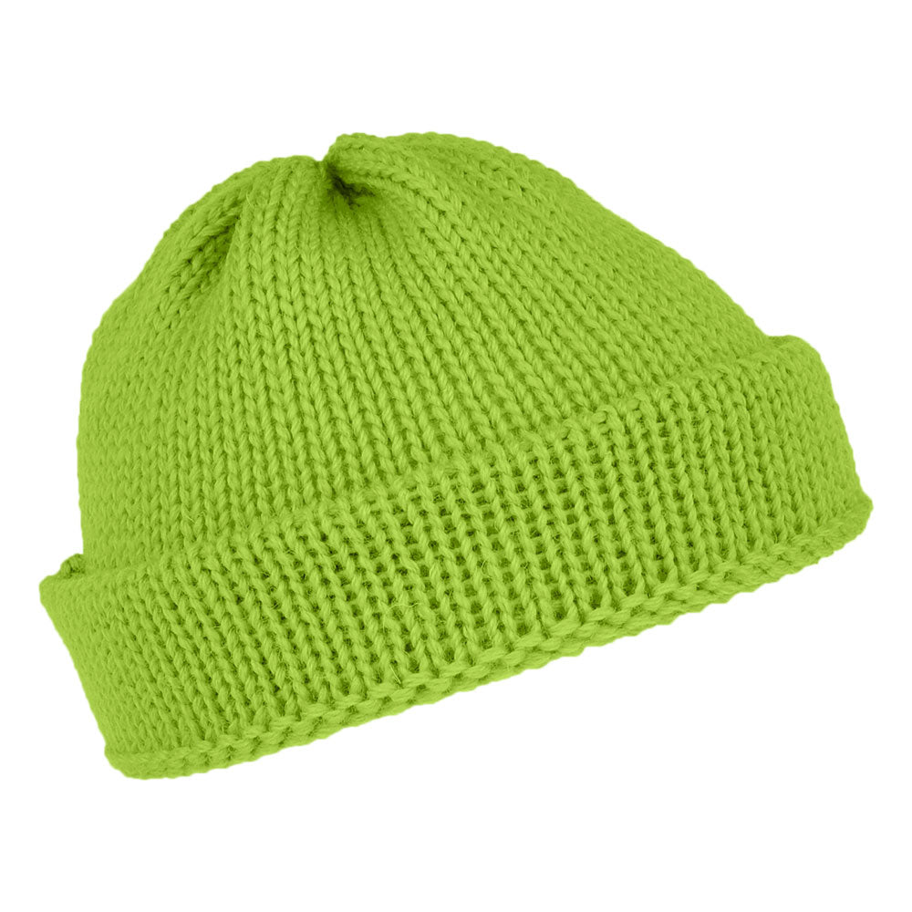 Gorro Beanie Short Fishermans de lana inglesa de Highland 2000 - Verde